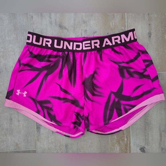 Under Armour Pink and Black Marbles Shorts - Picture 1 of 7